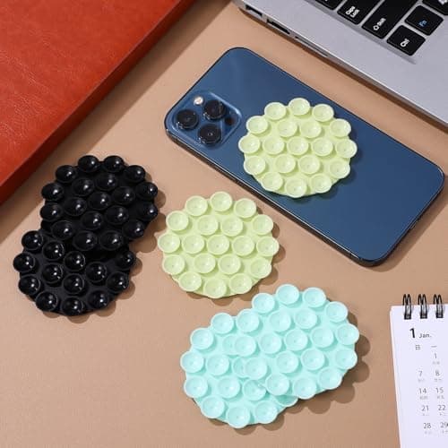 CIMAXIC 6 Pack Silicone Suction Cup Phone Holder for Tablet Devices — view 4