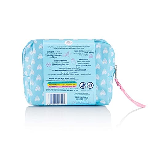 Lil-Lets Teens Starter Pack, Containing Teen Pads, Teen Pant Liners & Lil-Lets Non-Applicator Tampons, First Period Kit for Girls & Teenagers — view 3