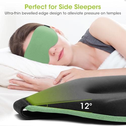 100% Blackout Sleep Mask for Women Men-Laitver Eye Mask for Side Sleeper — view 4