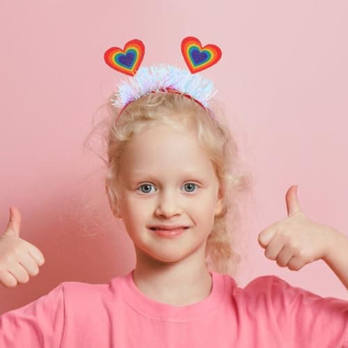 2pcs Colorful Heart Headband for Women Stylish Fabric Travel Weddings — view 5