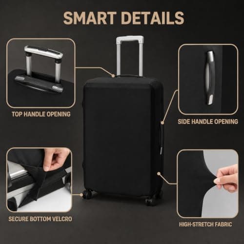 Ufyuayig Suitcase Cover, Luggage Covers for Suitcases, 26-30 Inch — view 3