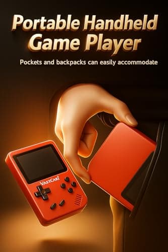 Retro Handheld Game Console 400 in 1, 3.0-Inch LCD Portable Gaming Console with 400 Classic Games, Rechargeable Battery, TV Output, Portable Video Game Player, Gift for Teens & Adults — view 6