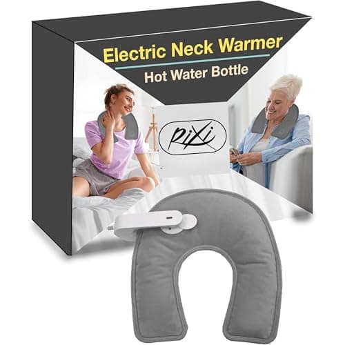 RIXI Rechargeable Electric Neck Warmer Heating Pad - Grey