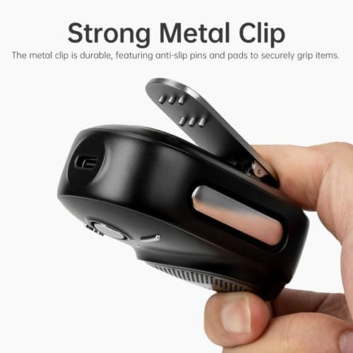 Divoom Itour-S Portable Mini Wearable Bluetooth Speaker, Big Audio and Punchy Bass,Clip-On Design, IP67 Waterproof and Dustproof,10 Hours Playtime,Outdoor Speaker for Home Travel Office (Black) — view 3