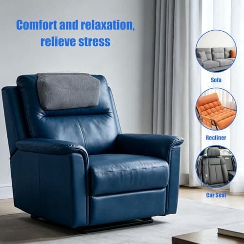 HIKENRI Neck Support Pillow,Ergonomic Pillow For Head And Neck Pillow Is Suitable For Recliners,Chair Pillow Features A Storage Pocket For Neck Relief,Cervical Spine Support,Anti-Slip Bottom(Black) — view 4