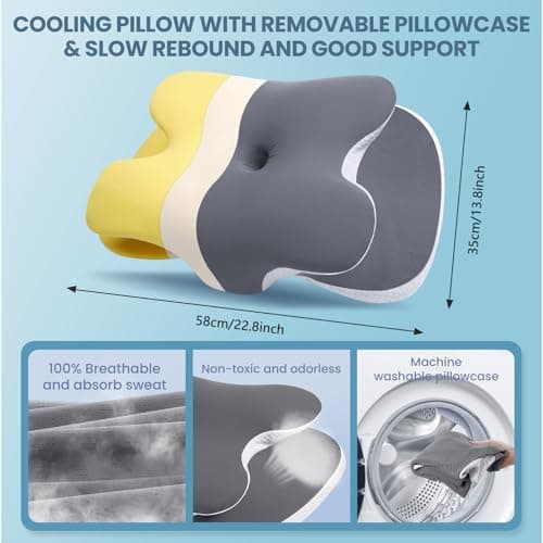 A-Pce Standard Size Ergonomic Memory Foam Pillow-Orthopedic Neck Pillow — view 2