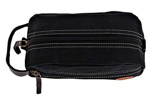Timberland Men's Toiletry Bag Canvas Travel Kit Organizer, Black, One Size, Toiletry Bag Canvas Travel Kit Organizer — view 5