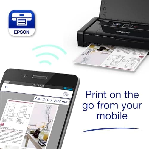 Epson WorkForce WF-110W A4 Portable Single Function Inkjet Printer — view 5