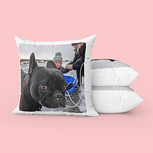 Hippowarehouse Personalised Cushion Any Image Personalized (VARIOUS OPTIONS AVAILABLE) | Pillow, Keepsake Cushion Cover, Infill, Valentine's & Christmas Gift — view 3