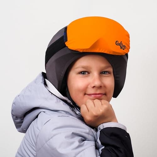 Coolcasc® Coolmasc - Microfibre Ski & Snowboard Goggle Cover, Orange — view 3