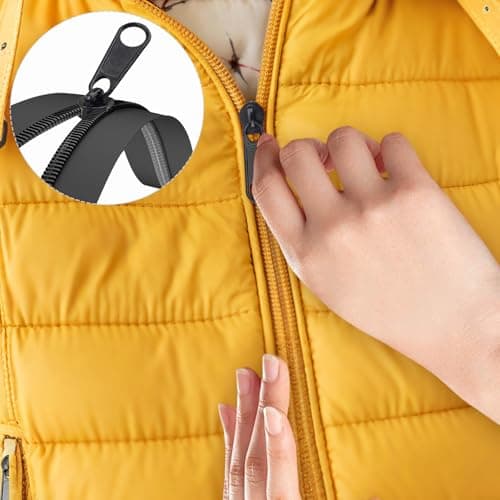 DOITEM 25Pcs Black Zipper Repair Kit Zippers Replacement 3# Zipper Pull Rescue Kit for Clothing Jackets Purses Luggage Backpacks — view 6