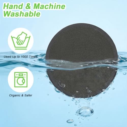 HOTUT Reusable Makeup Remover Pads,20PCS Natural Bamboo Organic Cotton — view 5