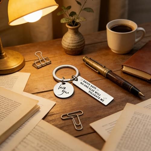 PaiTaiChan Drive Safe Keyring Personalised Keyrings Gifts with Box for Men Boyfriend Him Husband Partner Fiance Funny Christmas Valentines Birthday Presents Anniversary from Wife — view 5