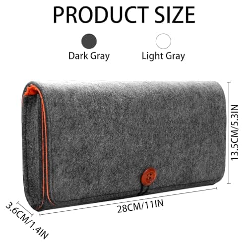 Hao Zhu Switch 2 Carry Case Felt Grey/Charcoal — view 2