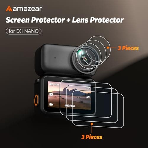 AMAZEAR Screen Protector for DJI Osmo Nano/Xtra Atto Accessories (6 Pack) — view 2