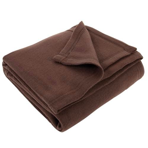Trail maker 50x60 Throw Blankets, Fleece Throw Blanket for Livingroom, Couch, Chair, Bed (Chestnut Brown) — view 3