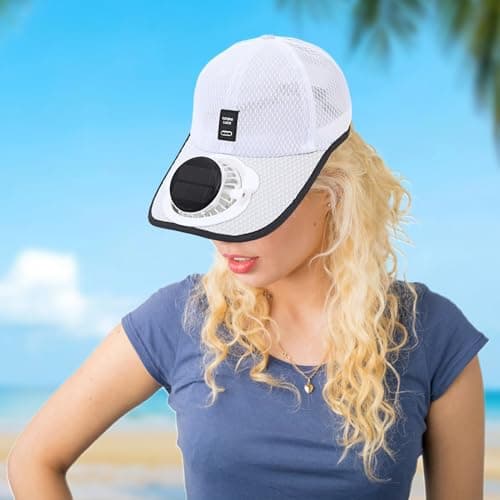 Helio Zephyr Top – Aero Chill Visor, Thermal Relief Helmet, Daylight Cooled Helmet | Appearance Of Solar Powered Air Circulation Module, Ventila Movement Structure, white — view 3