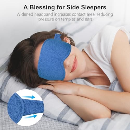 Gritin 100% Blackout Sleep Masks for Women & Men - Zero Eye Pressure Mask — view 5