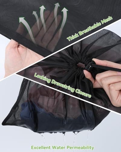 OTraki 2 Pcs Mesh Laundry Bags 50x60 cm Travel Washing Machine Net Bags — view 4