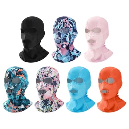 HomeVortex Sunscreen Outdoor Hood Swimming Diving Headgear Face Mask For Men Women(black) — view 5