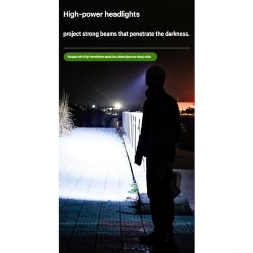 Jotekonoby LED Headlamp Solar Powered Hat Fan for Camping Hiking — view 3