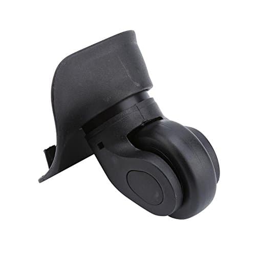 Luggage Replacement Wheels, Silent 360 Repair Kit for Suitcase Trolley PVC Black 1 Pair with Screws Fits 31 33 40 45mm Hole Spacing Travel Home DIY — view 2