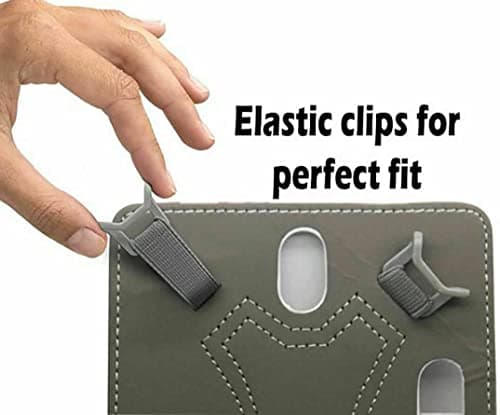 DV 10inch Tablet Case Cover - Universal Leather Stand Case Folio Cover Magic Leather 360° Rotating Case Fits for ALL 10" Inch & 10.1" Inch Android Tablets tab (Red) — view 6