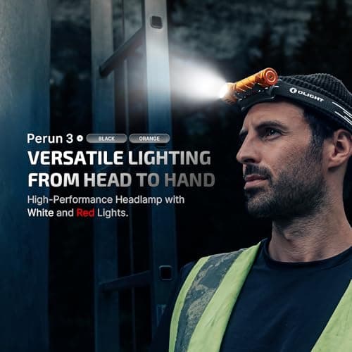 OLIGHT Perun 3 Head Torch Rechargeable, 3000 Lumen with White and Red Light — view 2