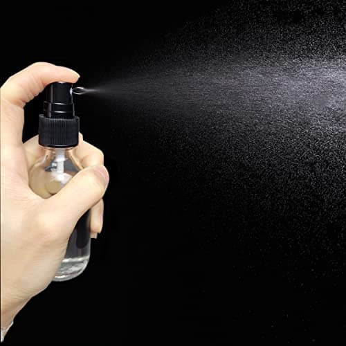 LIYUABU 60ml Clear Glass Spray Bottles,Small Empty Fine Mist Perfume Refillable Reusable Travel Spray Bottle for Essential Oils/Hair/Aromatherapy/Cleaning/Cosmetic with Extra Spray Nozzle(2 Pack) — view 2