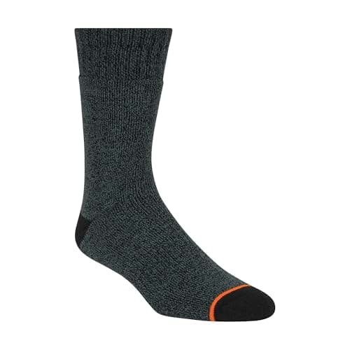Weatherproof Men's 5 Pack Thermal Crew Socks, Forest Green/Black/Steel Grey, 9-13 UK — view 2