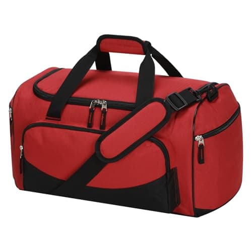 LONALIA Small Holdall Bag 30L, Gym Duffle Bag, Red