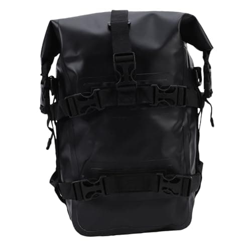 Dilwe Motorcycle Crash Bar Bag PVC Mesh Motorcycle Frame Bag 8L with Cam Buckle Straps Shoulder Strap for ADV Touring Commuting Off Road Riders — view 5