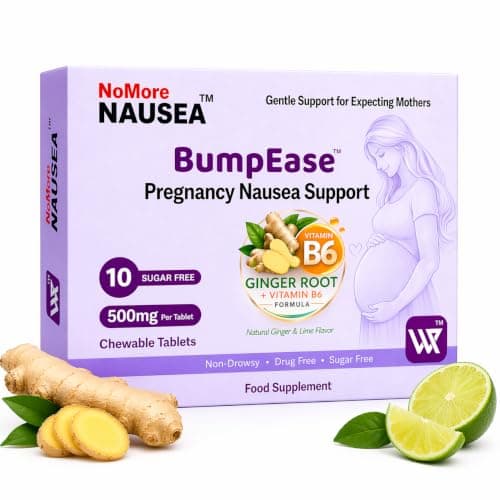 Pregnancy Nausea Relief & Travel Sickness Tablets for Women (500mg x 10)
