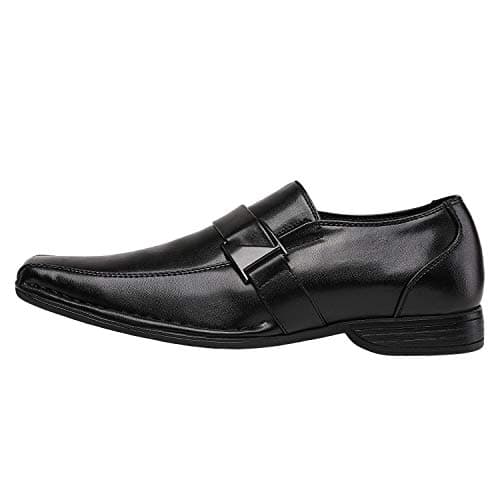 Bruno Marc Men's Slip-on Loafers Shoes,Size 9.5,Black,Giorgio-3 — view 2