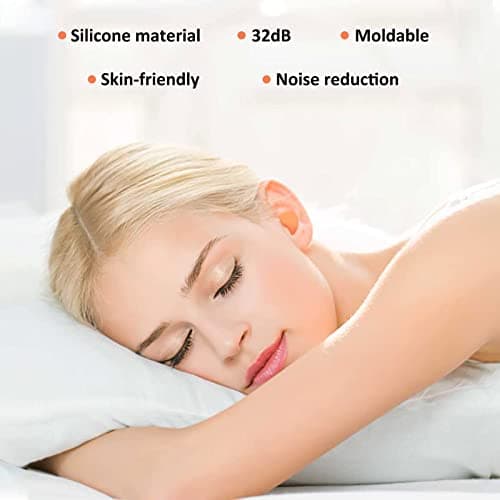 zhibeisai 21 Pairs Silicone Earplugs for Sleeping Noise Cancelling Sound Blocking Silicone Ear Gels Deep Sleep Silicone Ear Plugs Reusable Noise Cancelling Earbuds Earplugs Washable Earplugs 32dB NRR — view 3
