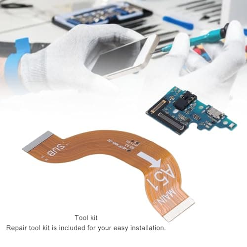 Dock Connector for A51 A515F, USB C Charging Port Flex Cable with Repair Tools, Phone Charging Port Dock Connector Board Repair Tool Kit for A51 A515F — view 2