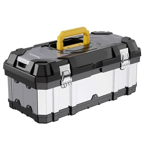 Stainless Steel Tool Box Portable Toolbox Electrician Hardware Storage Box Large Capacity Industrial Suitcase Tool Bag Multi Functional Toolbox Set