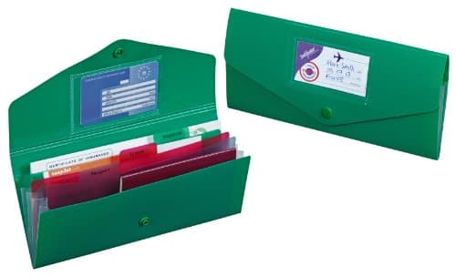 Snopake DL Fusion Travel Holder 3-Part – Fusion Assorted [Pack of 5] Ref: 15699,Blue/Green/Purple/Red,24.5 x 23.7 x 3.1 — view 4