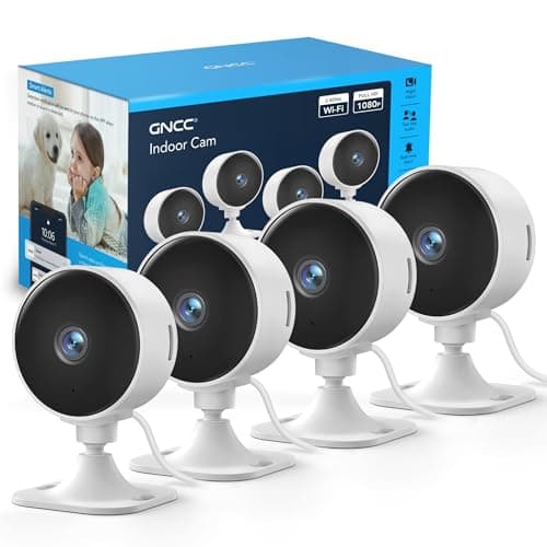 GNCC GC3 4-Pack Indoor Cameras for House Security, 1080P Pet Camera