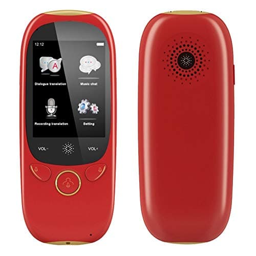 MSQL Instant Voice Language Translator Device, Mini Handheld Two Way WiFi Translator, Support Multi- Languages, for Learning Travel Business,Red