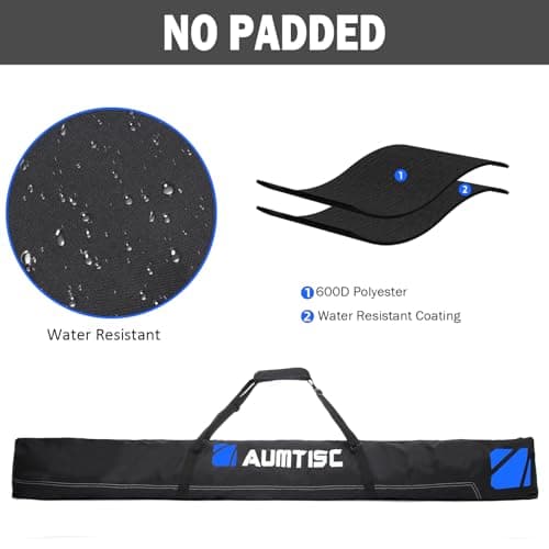 AUMTISC Ski Bag Ski and Boot Bag Combo for 1 Pair of Skis — view 2