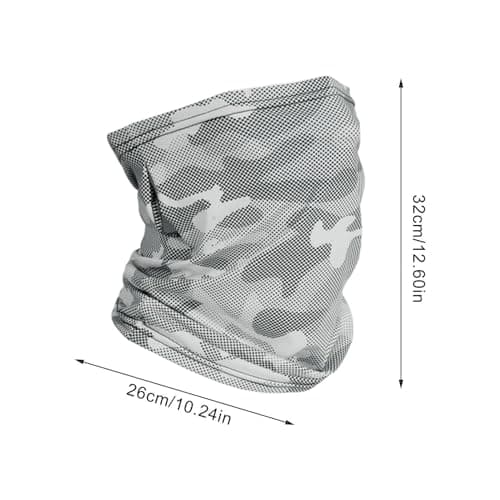 UV , breathable face cover with a feeling of freshness, sun protection for sports, travel, climbing, hiking, cycling, men, outdoor, Light grey — view 5