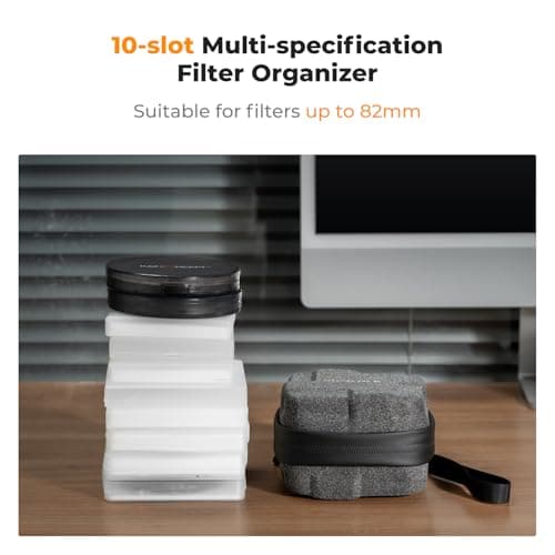 K&F CONCEPT 10 in 1 Lens Filter Case, Filter Bag Up to 82mm, Waterproof — view 6