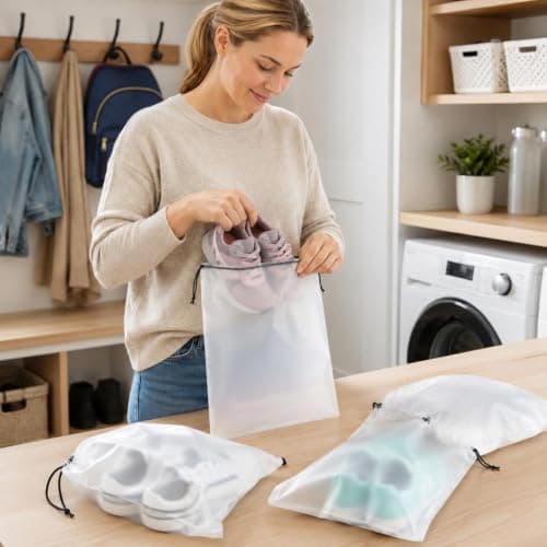 14 x dust travel shoe bags, shoe covers, dust proof — view 6