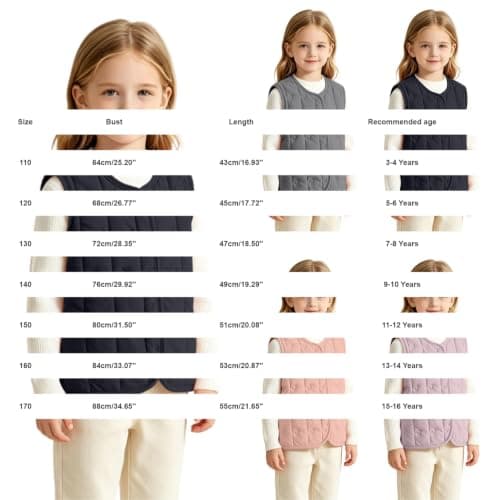 Toddler Kids Lightweight Puffer Vest Padded Gilet Warm Waistcoat Jacket — view 5