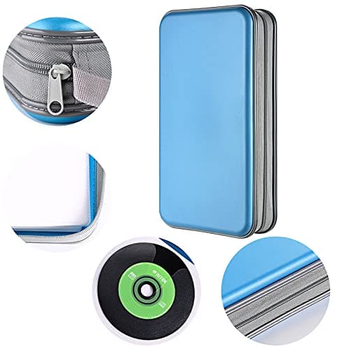 LIOVODE DVD Case, 96 Capacity CD Case Holder Organizer Disc Wallet for Car — view 3
