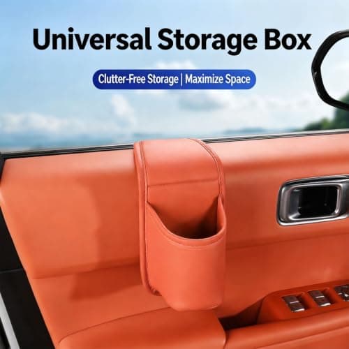 WRWIZDR Car Interior Storage Pocket Pair, White — view 4