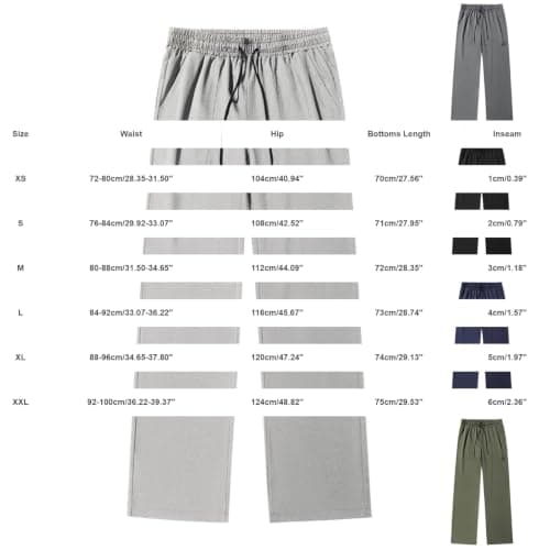 Mens Lightweight Hiking Trousers Drawstring, Mens Stretch Walking Pants — view 3