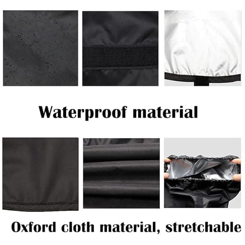 MZSX Golf Bag Rain Cover Waterproof, Black Rain Cape for Golf Bags fit, Outdoor Golf Bag Rain Cover, Portable Golf Rain Hood for Golf Bags Push Carts, hood protector — view 4