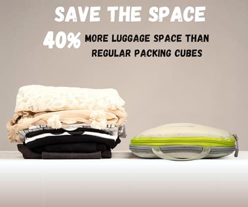 SUITEDNOMAD Ultralight Compression Packing Cubes Set, Suitcase and Backpack Travel Organiser Bags — view 2